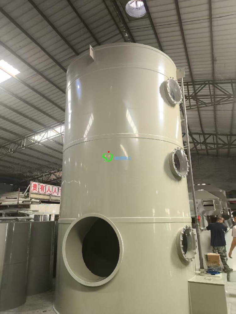 PP噴淋塔現(xiàn)場圖片